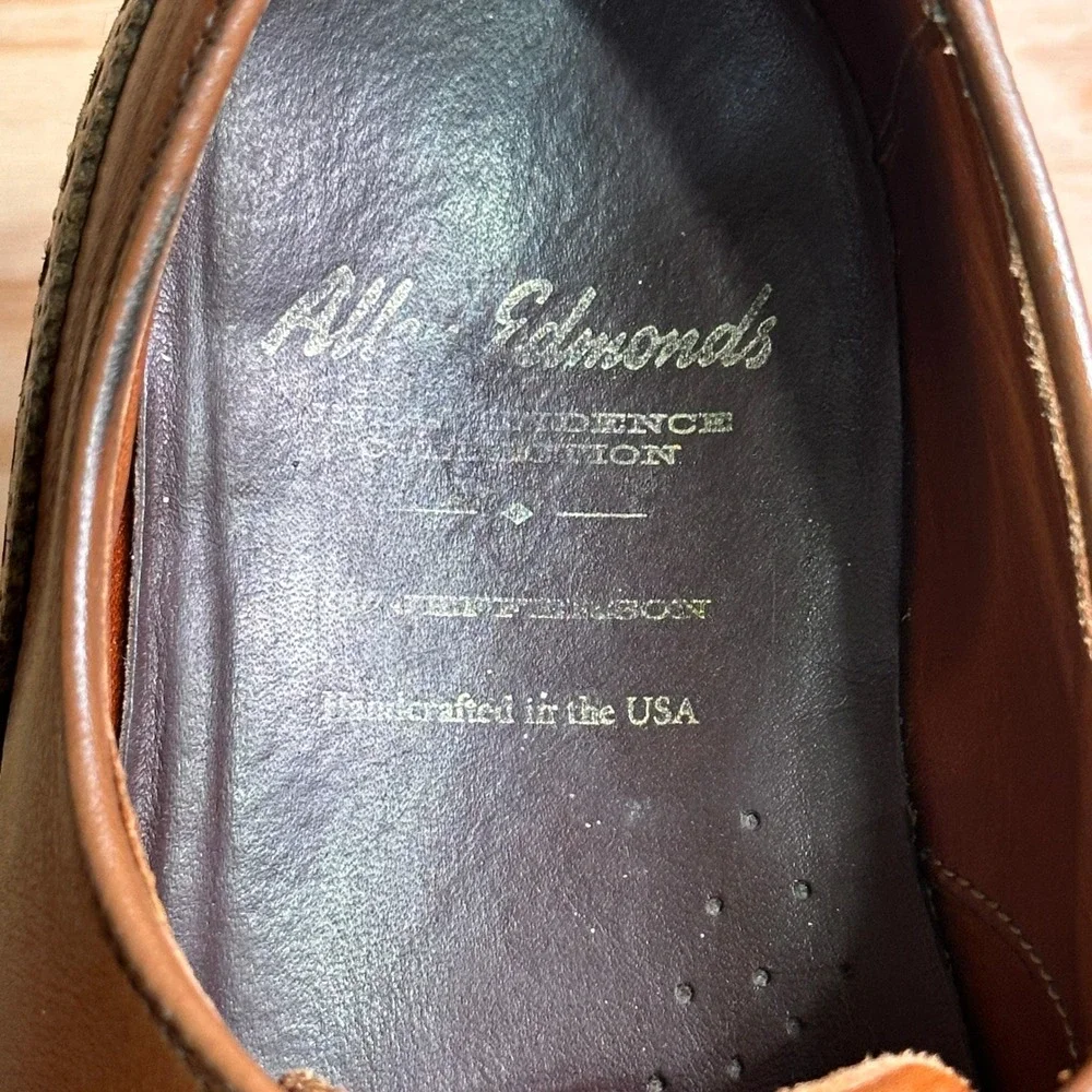 Allen Edmonds Independence Collection Jefferson Wingtip Brogue Shoes Men 10.5/11